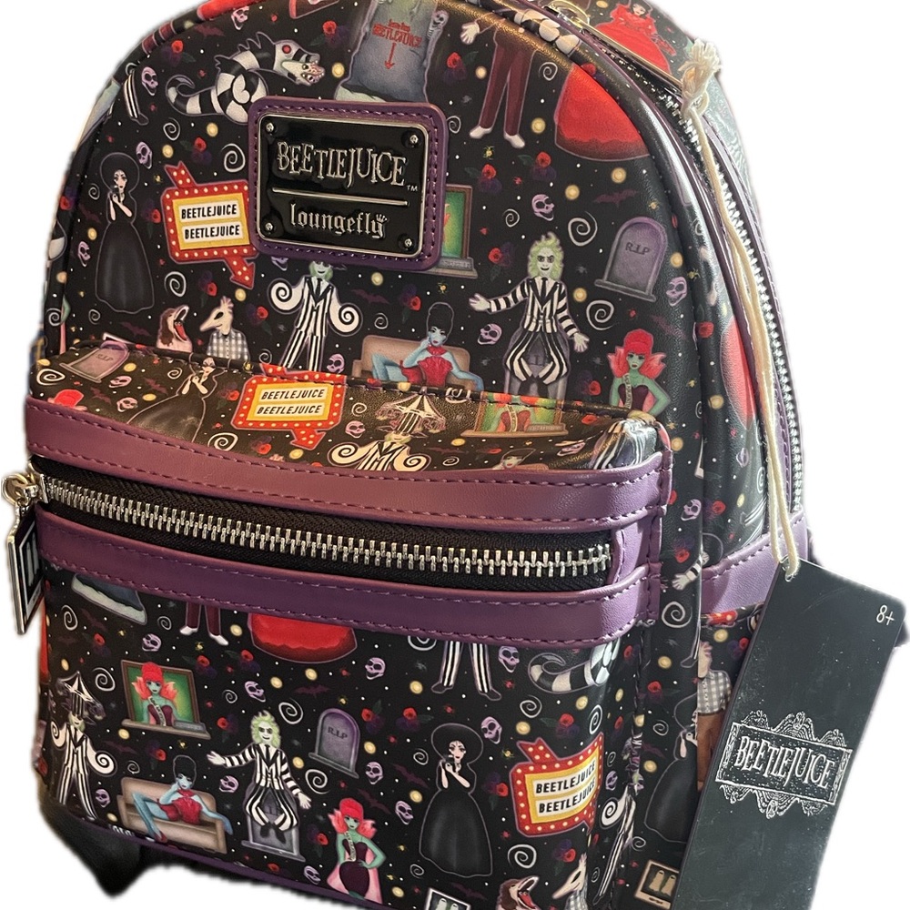 LoungeFly NWT Beetlejuice Mini Backpack